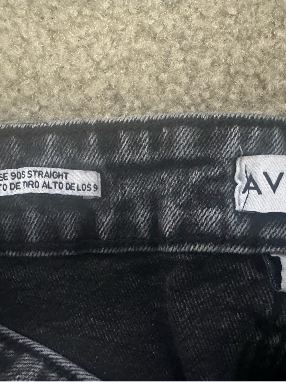 Ava & Viv Women's High-Rise Washed Black Jeans - Picture 5 of 6